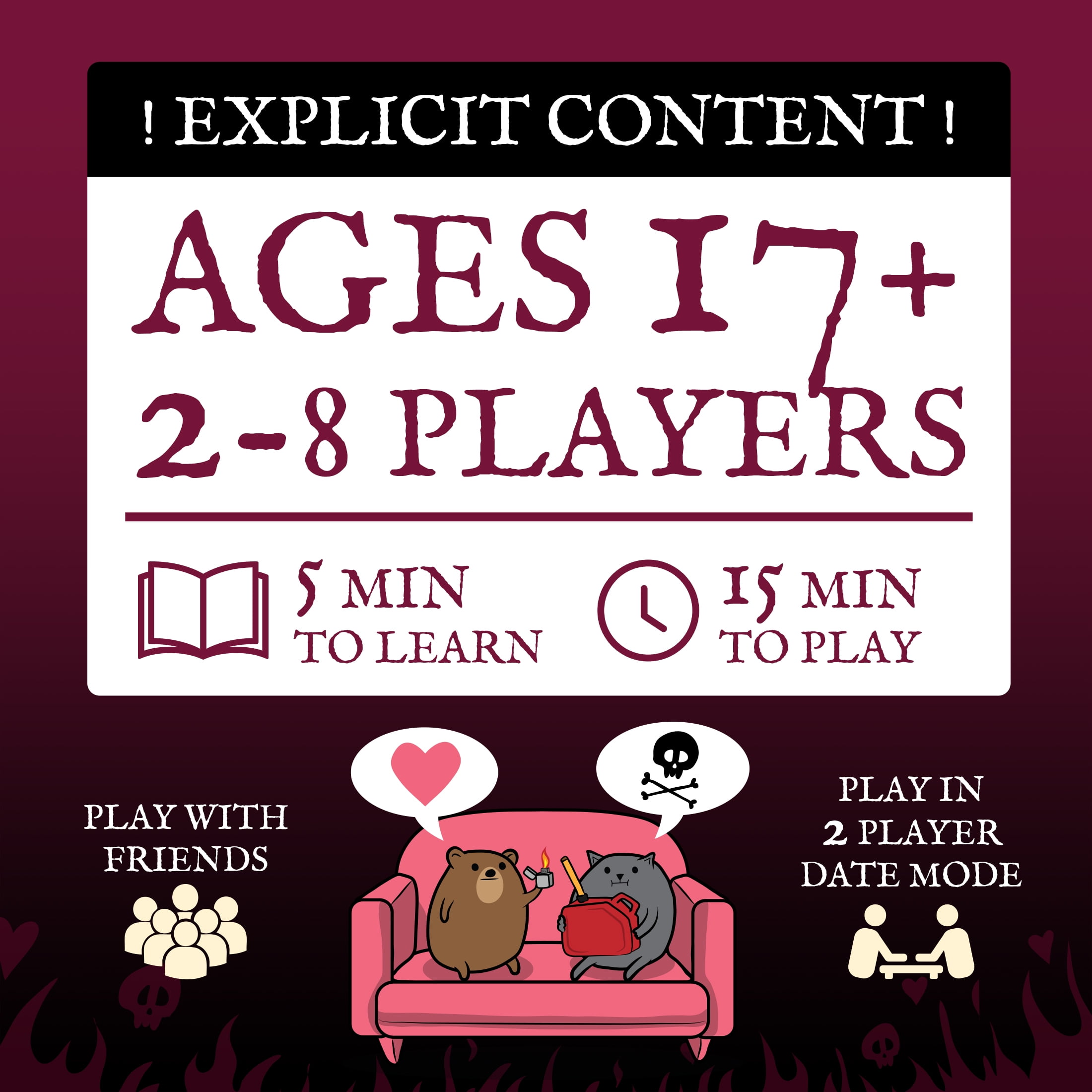 Horrible Couple – Party Game For 2-8 Players, From The Creators of Horrible Therapist | A Funny Game Night with Friends, Card Game for Adults On Date Night, Anniversary Gift