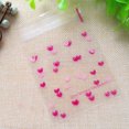thumbnail image 3 of 50/100 piezas de bolsas de plástico con forma de corazón, pequeñas bolsas de plástico autoadhesivas para envolver pasteles, galletas, suministros para fiestas, festivales, 7 x 7 cm, 3 of 5