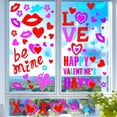 thumbnail image 3 of 6 Sheets Valentine's Day Gel Window Clings Love Heart Window Stickers Reusable and Removable Windows Decals for Wedding Party Home Decor, 3 of 7