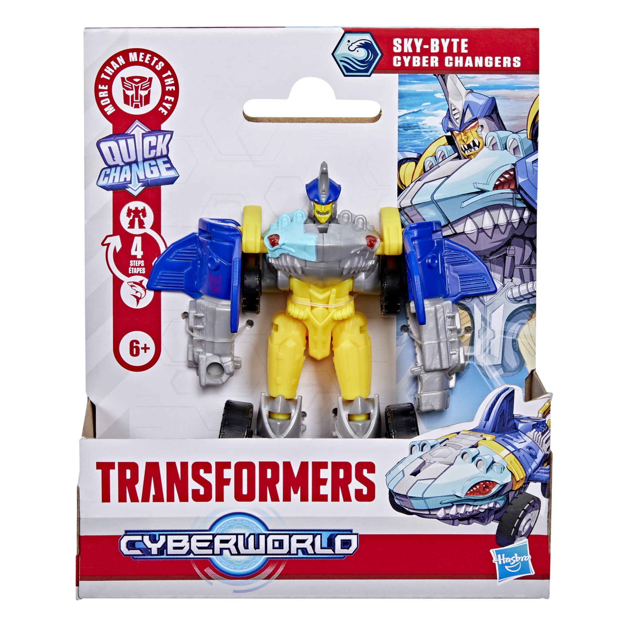 Transformers CYBERWORLD, figurine Cyber Changers Sky-Byte