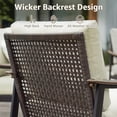 thumbnail image 6 of NATURAL EXPRESSIONS Patio Furniture, Outdoor Furniture Patio Chair Sofa Metal Outdoor Chair with Ottoman, High Back Wicker Backrest & 6 Inch Seat Cushion for Balcony, Backyard, Deck, Porch, 6 of 7