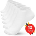 thumbnail image 2 of BlueFire Women's Socks Value Ankle Soft Moisture-Wicking Sock, 12-Pairs Women Size 8-12 Cotton White, 2 of 10