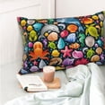 thumbnail image 6 of Disketp Pillow Covers Underwater Diving Animals Pattern Throw Pillow Case Cushion Covers,Cushion For Bedroom,Couch,Home-16"X24", 6 of 9