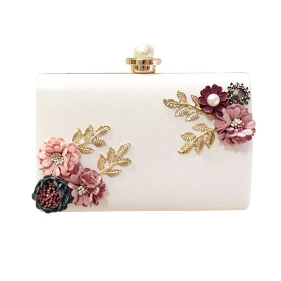 Toyandona Wedding Purse For Women Guest White PU 1Set Evening Style
