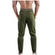 thumbnail image 3 of Pantalones largos de moda para hombre, casuales, de color sólido, con bolsillos y cintura elástica, pantalones cargo casuales para hombre., 3 of 5