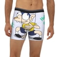thumbnail image 2 of Lsque Sml Jeffy Pattern Men's Performance Stretch Underwear, Athletic Long Leg Briefs，Moisture-Wicking-XX-Large, 2 of 6
