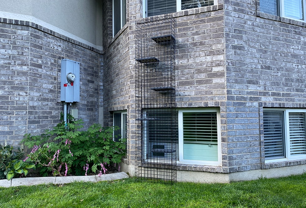 8" X 22" X 96" Catio Tower Outdoor Cat Enclosure