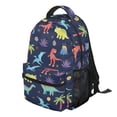 thumbnail image 2 of Jeiento 16 Inch Kids School Backpack Water-Resistant Durable Polyester Bookbag with Multiple Organizer Pockets Cartoon Dinosaur School Bag for Elementary School Boys Girls, 2 of 7