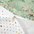 thumbnail image 4 of Erosebridal Vintage Floral Duvet Cover Set, Wild Horse Moose Squirrel Bedding Full, Green, Polka Dots Reversible, 3pcs 1 Duvet Cover and 2 Pillowcases, No Comforter, 4 of 6