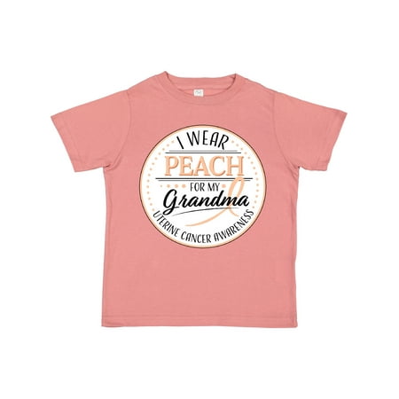 

Inktastic I Wear Peach for My Grandma - Uterine Cancer Awareness Boys or Girls Toddler T-Shirt