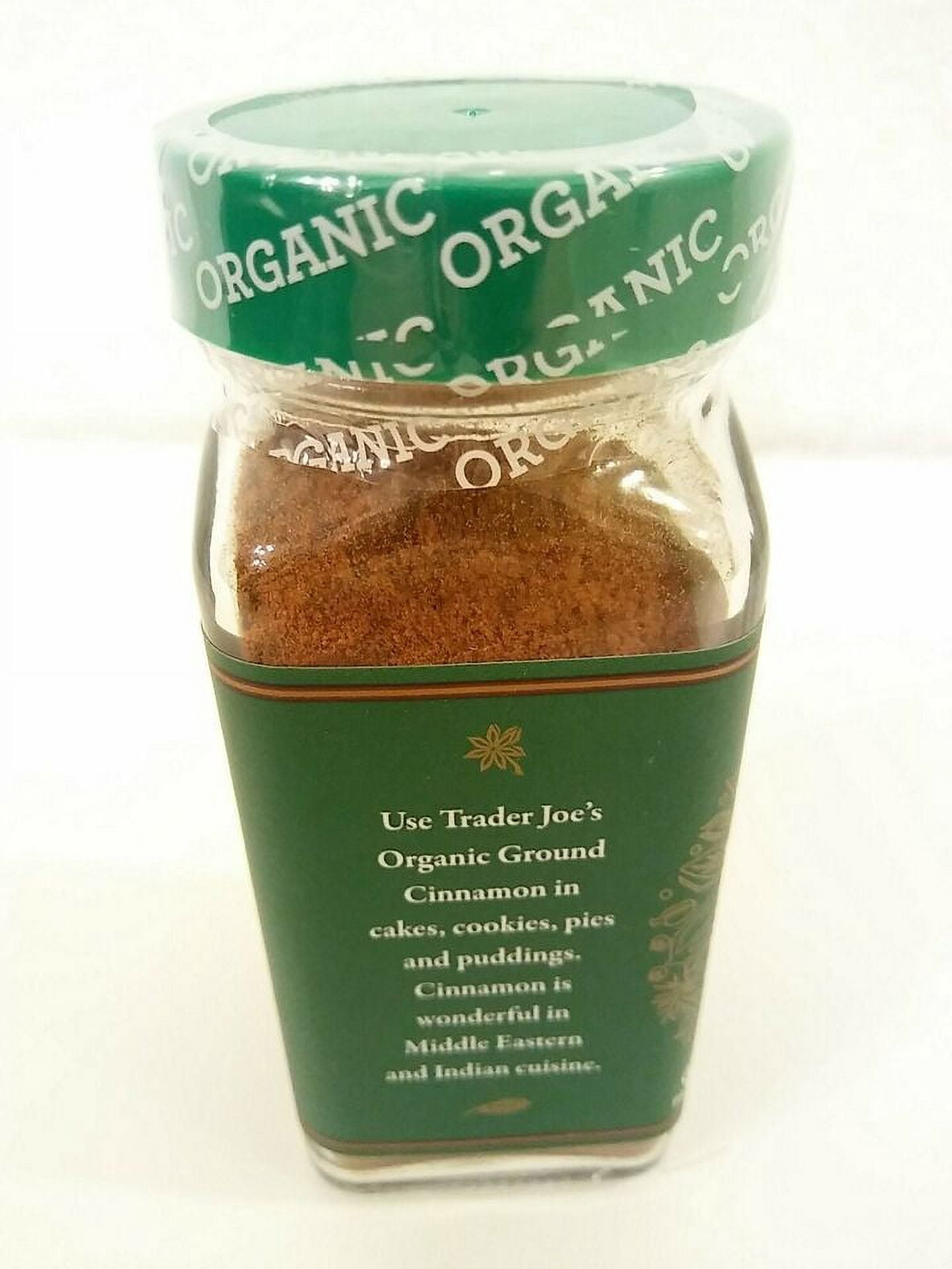 3 Packs Trader Joe's Organic Ground Cinnamon Spices of the World 1.5 oz Each