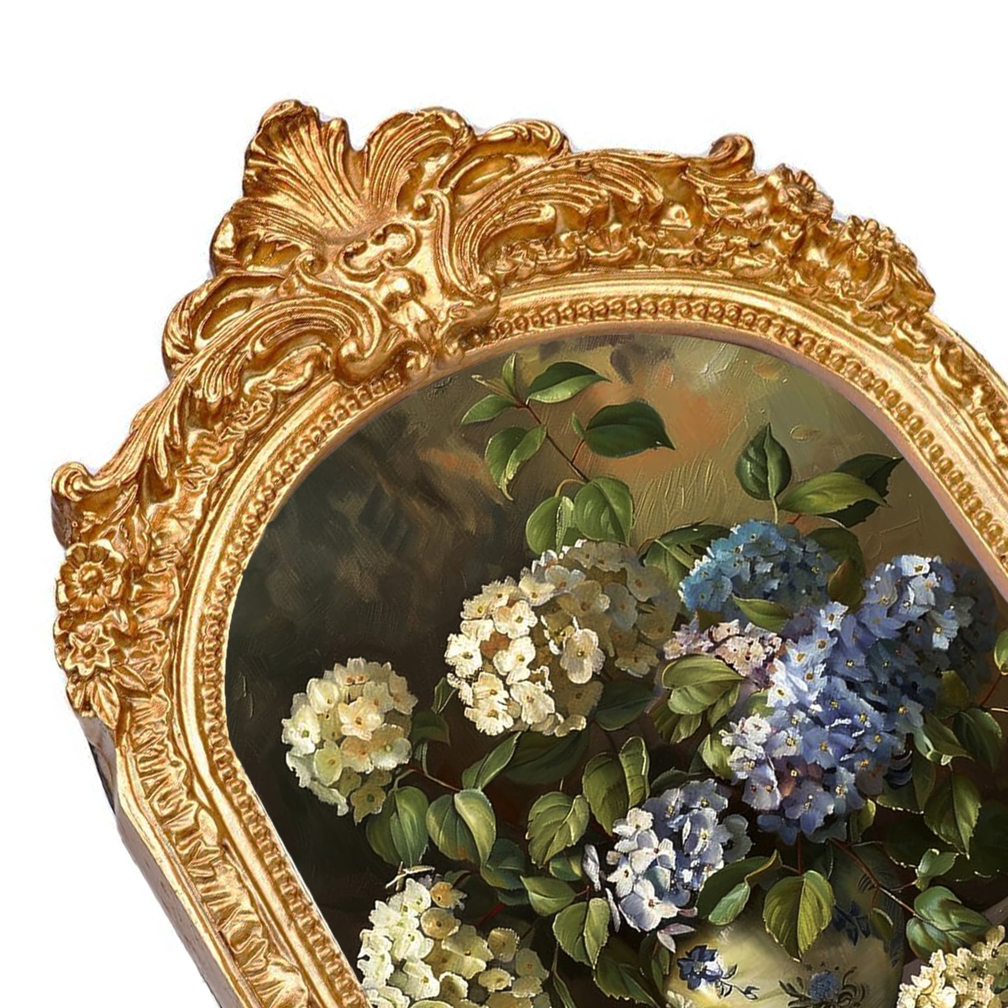GARITIN 5x7 Picture Frame, Vintage Gold Tabletop Photo Frame with Glass Front for Home, Desk, Living Room, and Bedroom Decor