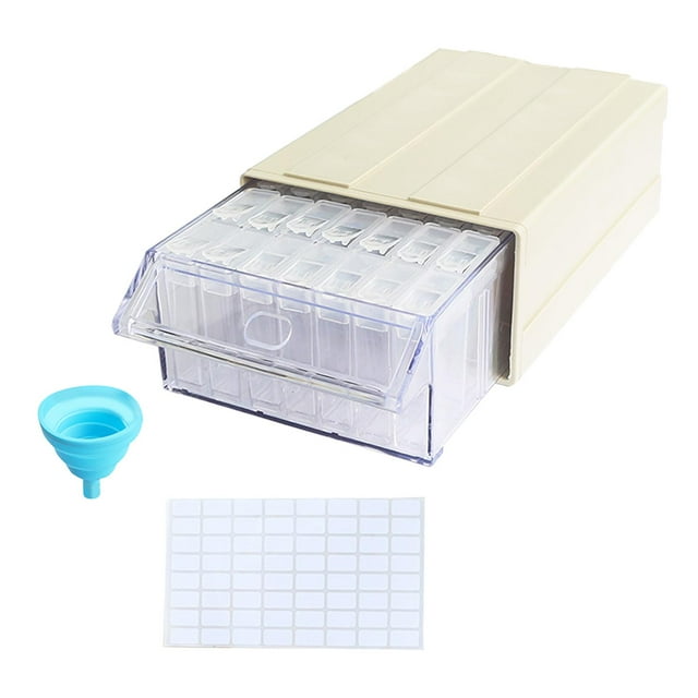 Caja de almacenamiento Gloria suministros de pintura de diamante acrílico 5D 35 rejillas