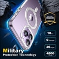 thumbnail image 3 of for iPhone 12 Pro Max Case with Magnetic Ring Stand, iPhone 12 Pro Max Phone Case 6.7" Compatible with Magsafe for Men Women, Clear, 3 of 14