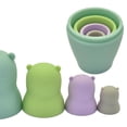 thumbnail image 3 of 4 Uds apimiento y anidación de mordedores de silicona suave de grado alimenticio maniquíes de dentición sensorial juguetes Estilo A CUTICAT  juego de apilamiento montessori, 3 of 3