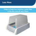 thumbnail image 4 of Caja de arena para gatos con capucha de privacidad PetSafe, sin cuchara, gris, 4 of 6