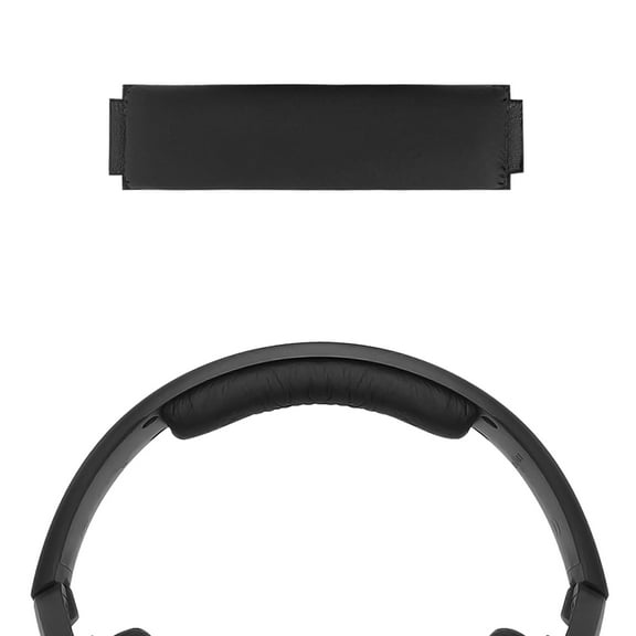 Geekria Protein Leather Headband Pad Compatible with Sennheiser HD 418/ 419/ 428/ 429/ 439/ 438/ 448 Headphones, Replacement Band Repair Part (Black)