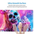 thumbnail image 4 of Xecao Neon Skull With Milkshake for Waterproof Mouse Pad - Extended Contour Mouse Mat, Large Gaming Mousepad Laptop Keyboard Mat with Non-Slip Rubber Base, 4 of 8