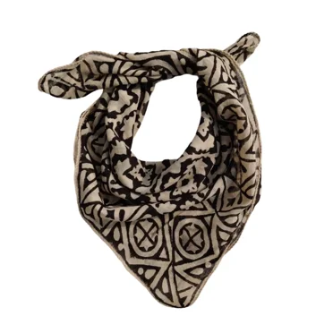 Hand Block Print Bandana Natural Organic print Bandana Scarf Premium Organic
