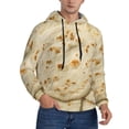 thumbnail image 2 of Wukai Taco Tortillas Print Men Hoodies Fleece Sweatshirts Long Sleeve Sweaters Pullover Fall Outfits Winter Clothes-X-Large, 2 of 7