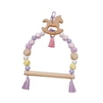 thumbnail image 2 of Bird swing juguete loro escalera de madera para pájaros pequeños periquitos cacatúas Troyanos, 2 of 8