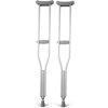 Medline Aluminum Crutches, 5'2"-5'10" Tall, 300 lbs. Capacity