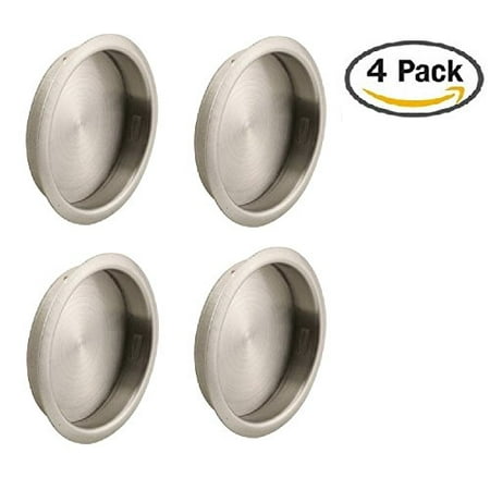Pulls 4pk Polished Brass - Nuk3y Easy Snap in Closet Door Finger Pull, 2-1/8