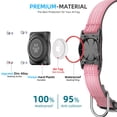 thumbnail image 3 of Collar para perro Furrigo mejorado con soporte para AirTag, impermeable, rosa, 3 of 6