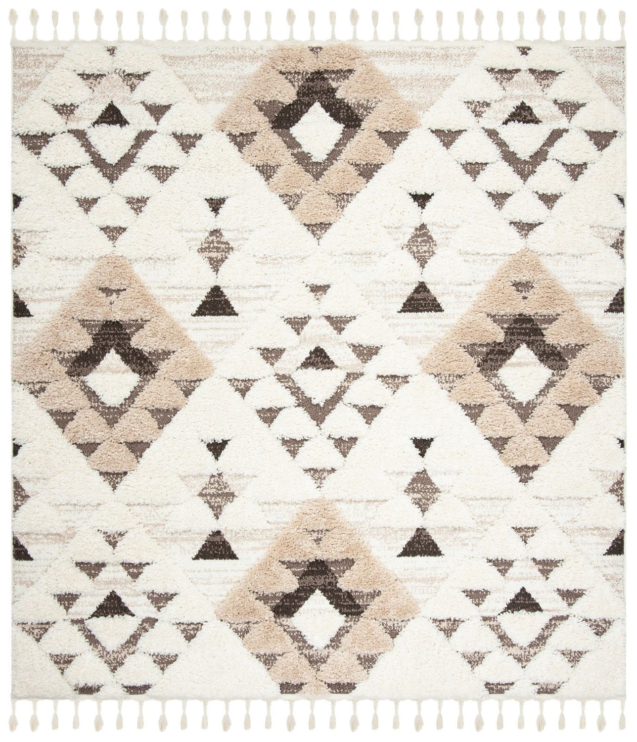 Safavieh Moroccan Tassel Larry Tapis Géométrique Shag