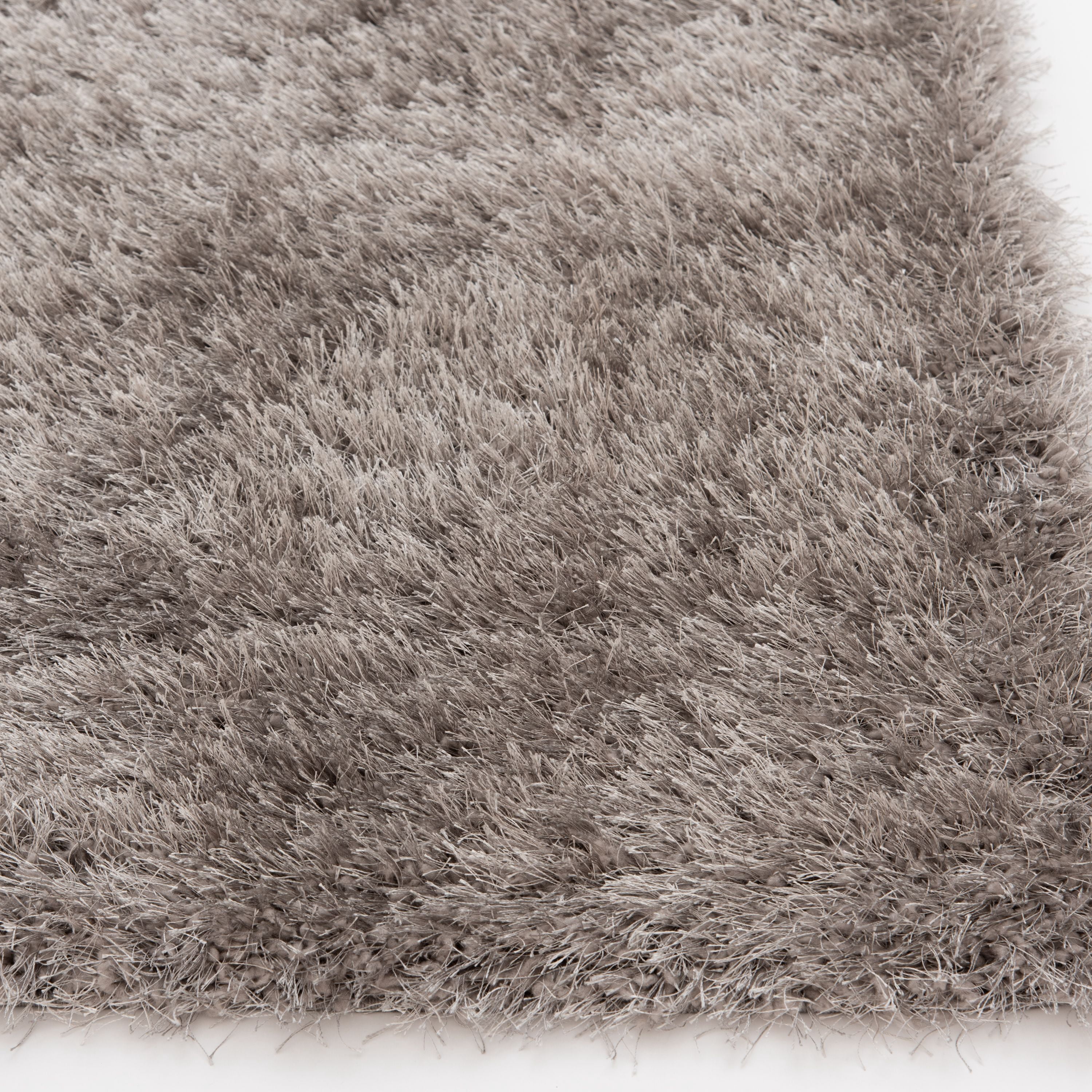 Better Homes & Gardens Gray 2x3 Glossy Shag Rug, Multiple Sizes