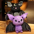 thumbnail image 4 of Lindo muñeco de murciélago de peluche suave, juguetes de animales de dibujos animados para regalo de fiesta de cumpleaños para niños y niñas, 4 of 9