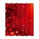 thumbnail image 3 of Lunxisen 2 Pcs Flower Shower Curtain Set Petals Heart Shape on Rustic Plank Lover Bathroom Curtain with Hooks Waterproof Polyester Fabric Bathroom Decorations, 3 of 9