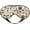 Dog Paw Prints Bones, variant on Leopard Print Sleep Mask for Women Men, Soft and Comfortable Eye Mask with Adjustable Strap for Travel Yoga Nap Sleeping