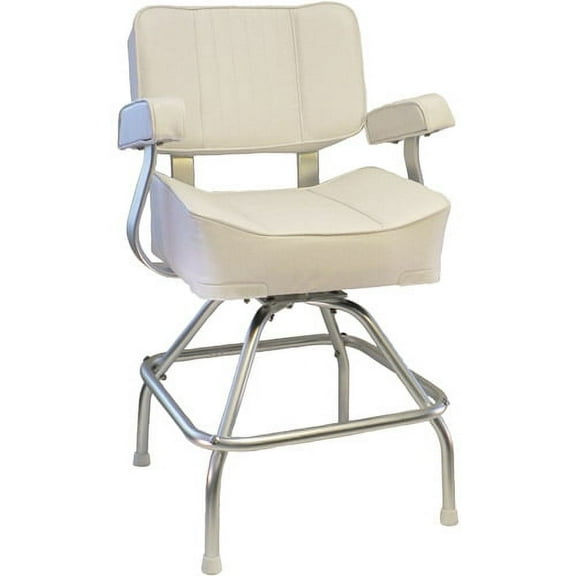 Springfield Deluxe Captain's Seat with Stand, White