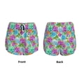 thumbnail image 3 of Fuzoiu Succulents Print Women's Athletic Shorts, Double-Layer Running Shorts with Pocket,Women's Workout Shorts for Yoga, Gym, and Workouts-XX-Large, 3 of 7