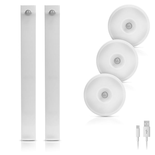 Barras de Luz Recargables iHome con Sensor de Movimiento Automático Paquete de 5