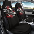 thumbnail image 3 of Uourmeti Elastic Front and Rear Seat Cover Set for Interior Accessories, Polyester Decorative Car Seat Covers Front Seats Cushion, Skull Rose Flag Pattern, 3 of 7