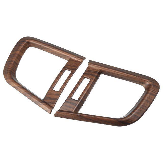1 par de pegatinas de ventilación de aire para tablero de salida de viento lateral de coche, grano de madera para Honda CR-V LX EX EX-L Touring Hybrid 17-21 marrón