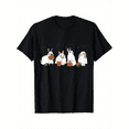 thumbnail image 2 of Cute Fall Ghost Bunny Rabbit Halloween Costume Spooky Season T-Shirt, 100% Cotton, Gifts for Men Dad Husband Grandpa, S to XXXL, Black, 2 of 6