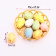 thumbnail image 2 of Famyfamy Cartoon Egg Multicolor Diy With Basket For DIY Crafts Home Decorations Colorful Simulation Easter Eggs, 2 of 11