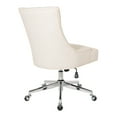 thumbnail image 3 of Amelia Office Chair in Linen Natural Fabric with Chrome Base, 3 of 11