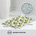 thumbnail image 6 of Bathroom Rugs Non Slip Washable - Cute Mint Green Durian Kitchen Mats for Floor, Area Rugs for Entryway Rugs Indoor, Laundry Bathroom Room Door Rug with Rubber Backing 20x31.5in, 6 of 8
