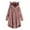 Pink-A, variant on Virmaxy Womens Oversized Hoodies Fleece Sweatshirts Solid Color Fuzzy Fleece Cat Ear Hooded Jacket Long Sleeve Loose Button Side Coat Blue-A M