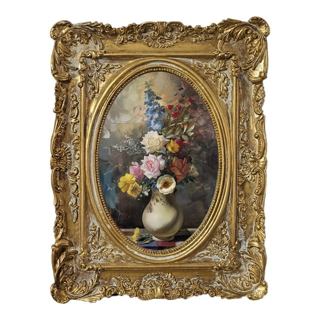 GUOOL Vintage Picture Frame Birthday Gift Photo Holder for Hallway Office Tabletop