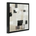 thumbnail image 4 of Stupell Industries Natural Square Patchwork Abstract Painting Black Floater Framed Canvas Art Print Wall Art, 25 x 25, 4 of 10