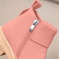 thumbnail image 7 of BRGZLK Girls Snow Boots Winter Fashion Cute Low Heel Anti-Slip Warm Short Booties Outdoor Hiking Walking Shoes for Little Kids/Big Kids Pink 13.5 Little Kids, 7 of 7