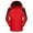 27#Red, variant on Women's Waterproof Ski Snow Jacket Winter Coat with Warm Thickened Fleece Mountain Hooded Jacket Windbreaker