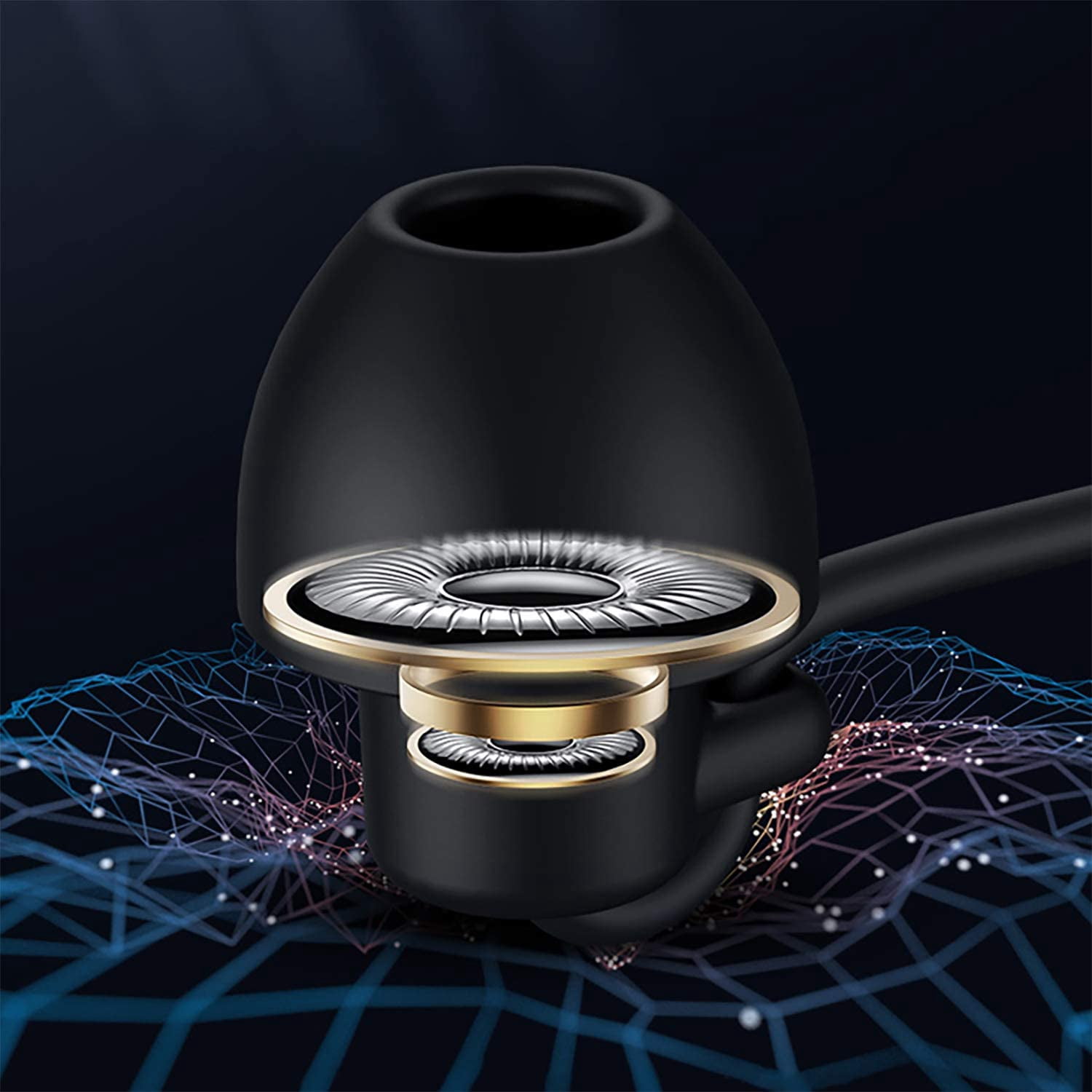 High-resolution In-ear Headset with Microphone Noise-cancelling Gaming Headset
