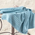 thumbnail image 4 of Jumbo Large Bath Sheets Towels 2 Pack Soft and Absorbent, 100% Cotton Towels (Light Blue, Bath Sheet), 4 of 6