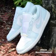 thumbnail image 1 of N I-K-E A i r-Jor-dan 1 Low SE Shoes Glacier Blue Sea Glass HJ5999-400 Men's Sizes NEW, 1 of 6